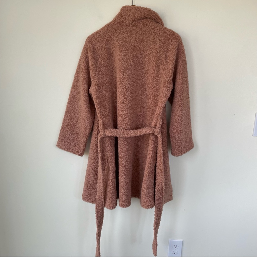 Haven Well Within Sherpa Robe Tan Brown Sugar Camel S Small - Picture 6 of 10